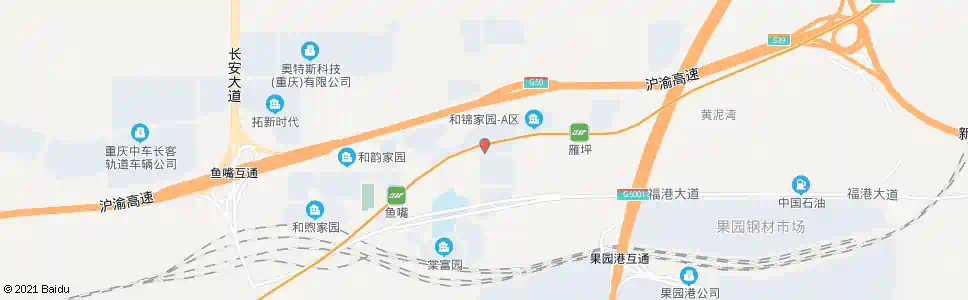 重庆钓鱼嘴公租房_公交站地图_重庆公交_妙搜公交查询2025