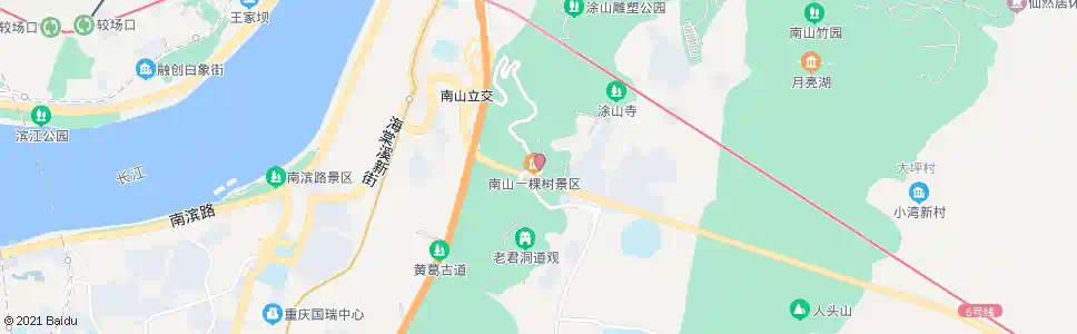 重庆一棵树观景台_公交站地图_重庆公交_妙搜公交查询2025