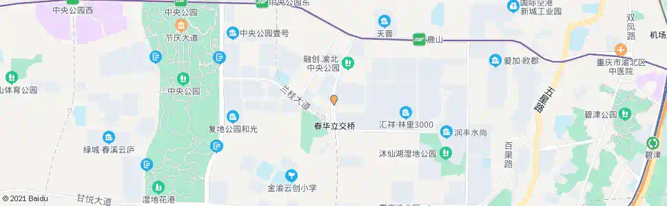 重庆春华大道立交_公交站地图_重庆公交_妙搜公交查询2025
