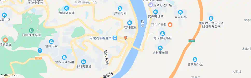 重庆乌江大桥西_公交站地图_重庆公交_妙搜公交查询2025