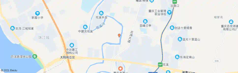 重庆花溪村_公交站地图_重庆公交_妙搜公交查询2025