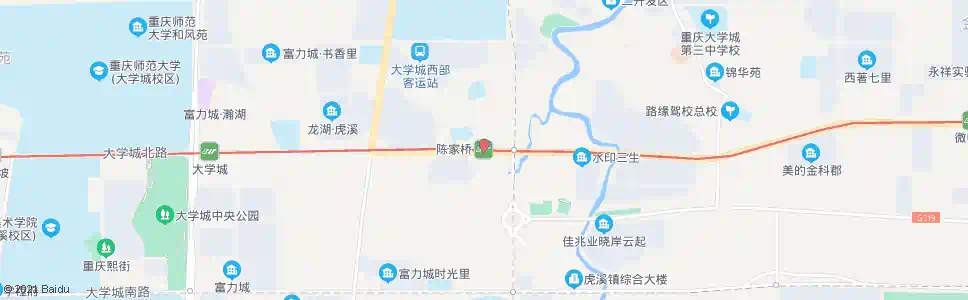 重庆陈家桥路口1站_公交站地图_重庆公交_妙搜公交查询2025