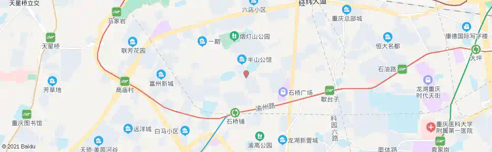 重庆建工康桥_公交站地图_重庆公交_妙搜公交查询2025