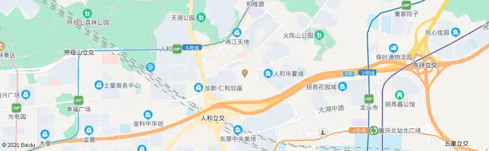 重庆人和万年路_公交站地图_重庆公交_妙搜公交查询2025