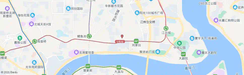 重庆茶园融景城_公交站地图_重庆公交_妙搜公交查询2025