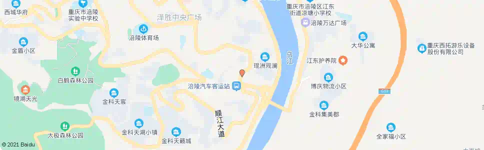 重庆涪陵客运中心_公交站地图_重庆公交_妙搜公交查询2025