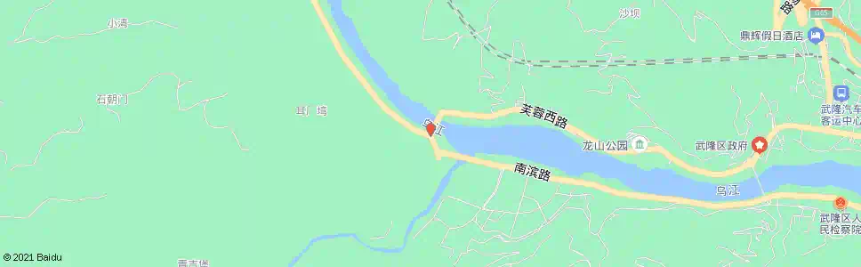 重庆乌江二桥西桥头_公交站地图_重庆公交_妙搜公交查询2025