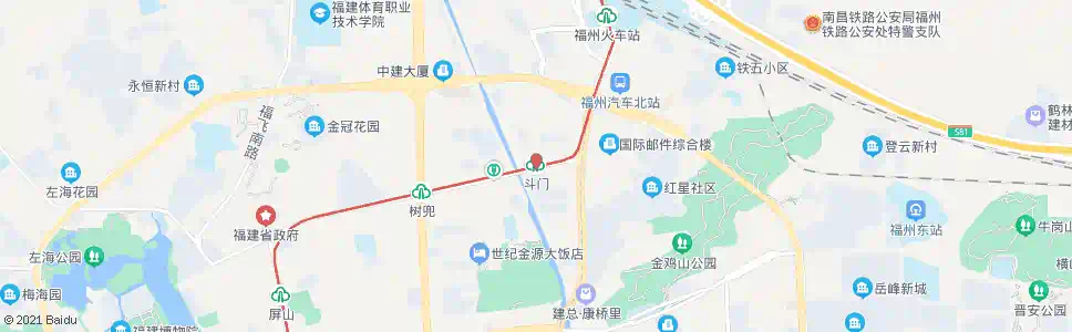 福州地铁斗门_公交站地图_福州公交_妙搜公交查询2025