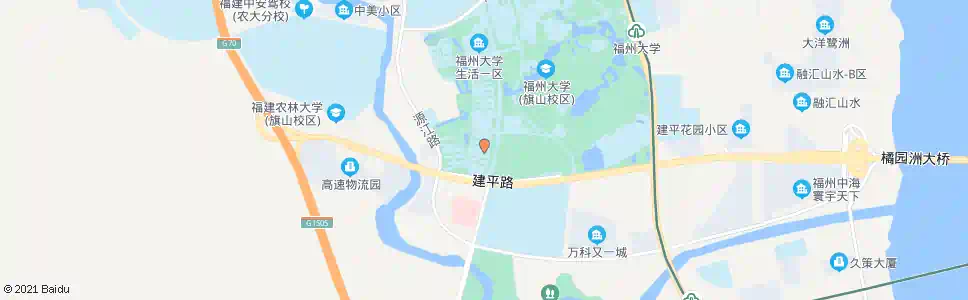 福州福大生活三区_公交站地图_福州公交_妙搜公交查询2025