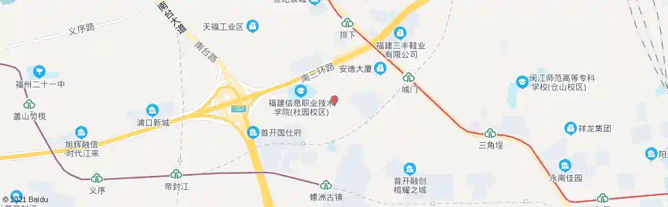 福州杜园_公交站地图_福州公交_妙搜公交查询2025