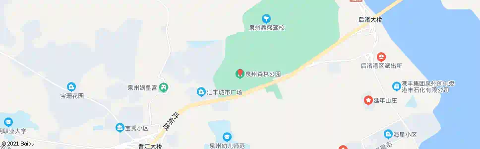 泉州森林公园_公交站地图_泉州公交_妙搜公交查询2025