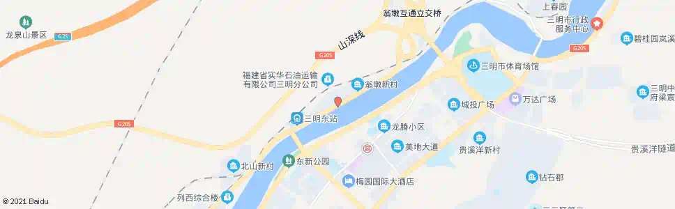 三明滨江新城_公交站地图_三明公交_妙搜公交查询2025