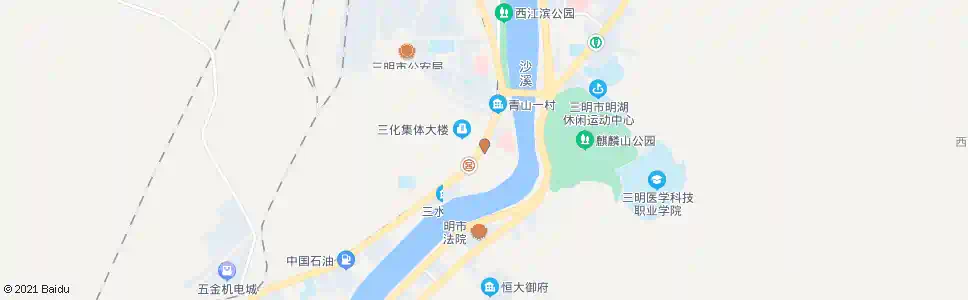 三明台江邮电支局_公交站地图_三明公交_妙搜公交查询2025