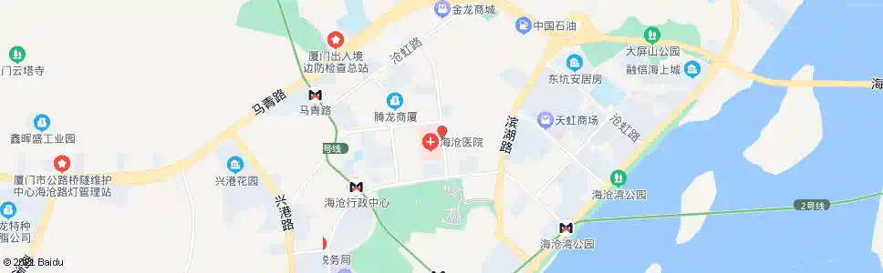 厦门海沧医院东门_公交站地图_厦门公交_妙搜公交查询2025