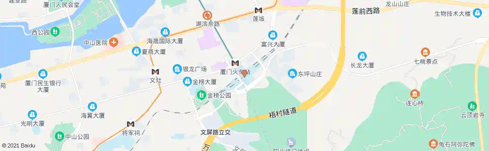 厦门内园_公交站地图_厦门公交_妙搜公交查询2025
