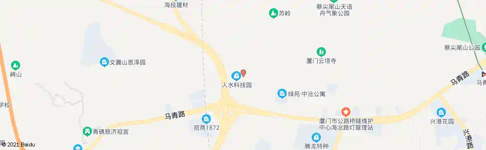 厦门中沧工业园_公交站地图_厦门公交_妙搜公交查询2025