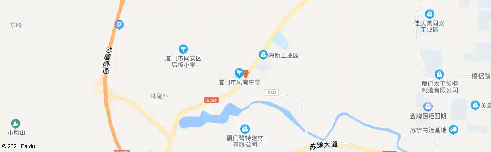 厦门凤林南_公交站地图_厦门公交_妙搜公交查询2025