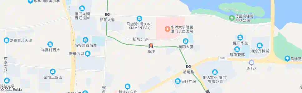 厦门新垵_公交站地图_厦门公交_妙搜公交查询2025