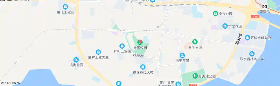 厦门日东公园_公交站地图_厦门公交_妙搜公交查询2025