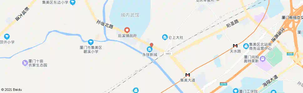 厦门仑上_公交站地图_厦门公交_妙搜公交查询2025