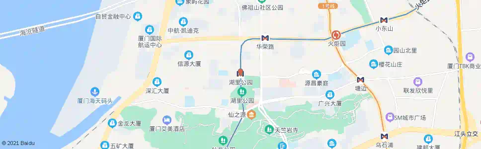 厦门湖里公园_公交站地图_厦门公交_妙搜公交查询2025
