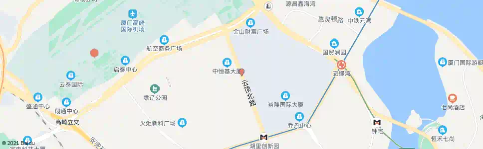 厦门BRT县后_公交站地图_厦门公交_妙搜公交查询2025