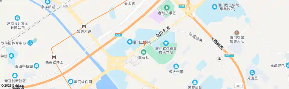 厦门厦门工学院南门_公交站地图_厦门公交_妙搜公交查询2025