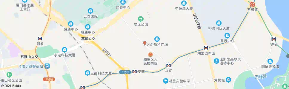 厦门大湖_公交站地图_厦门公交_妙搜公交查询2025