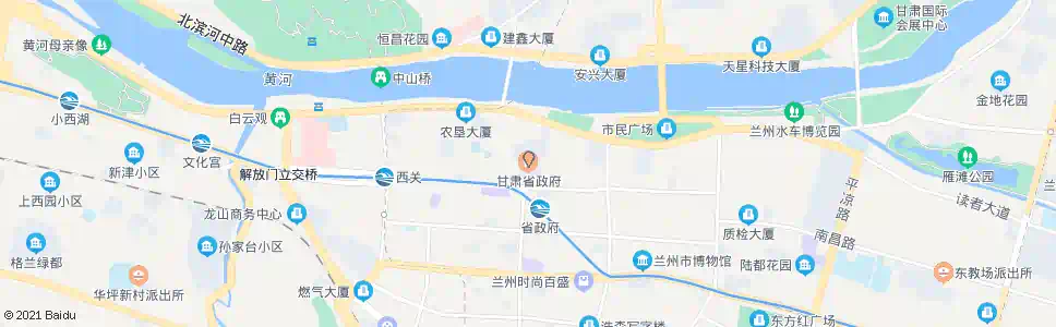 兰州省政府_公交站地图_兰州公交_妙搜公交查询2025