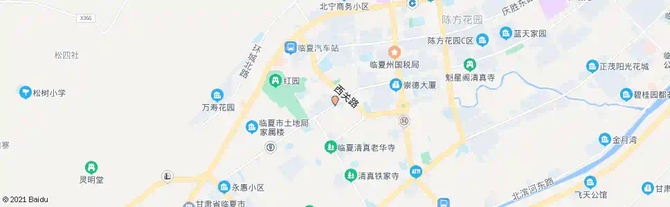 临夏红园桥_公交站地图_临夏公交_妙搜公交查询2025