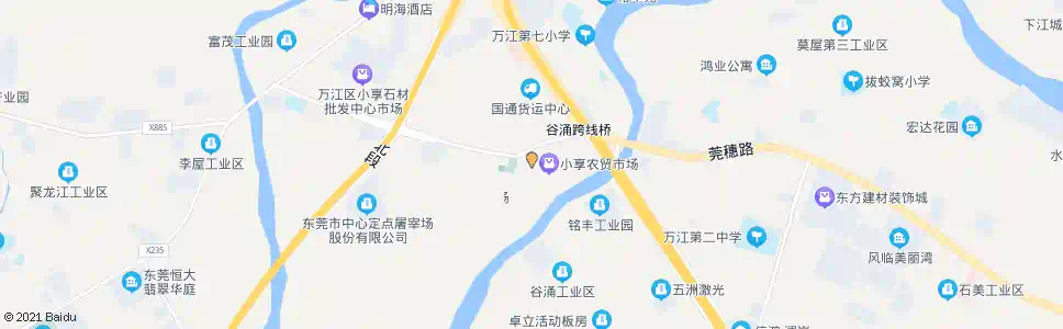东莞美食街北口_公交站地图_东莞公交_妙搜公交查询2025