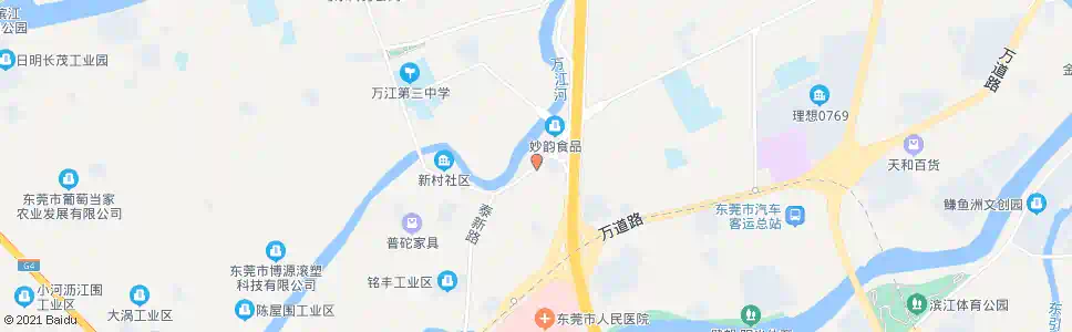 东莞新村路口_公交站地图_东莞公交_妙搜公交查询2025