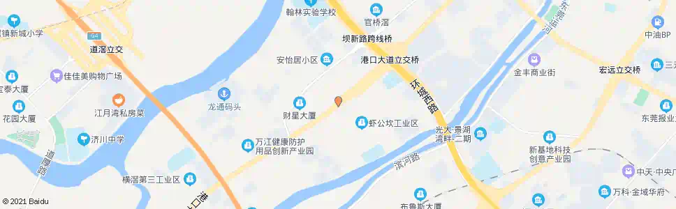 东莞虾公坎村口_公交站地图_东莞公交_妙搜公交查询2025