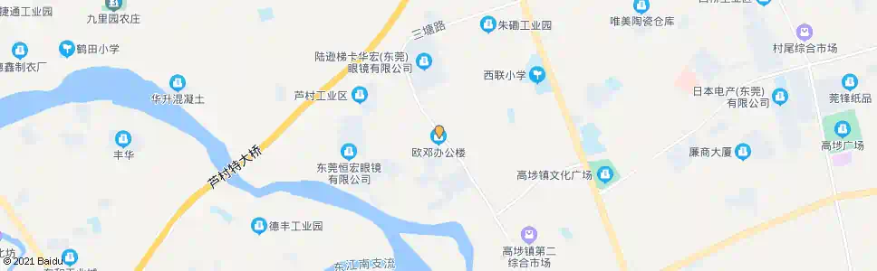 东莞欧邓村(创业路)_公交站地图_东莞公交_妙搜公交查询2025