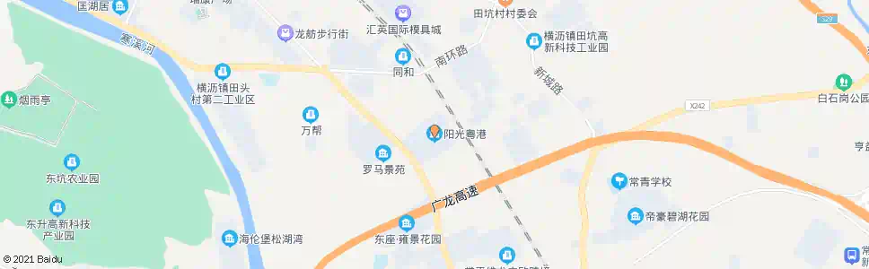 东莞阳光粤港_公交站地图_东莞公交_妙搜公交查询2025