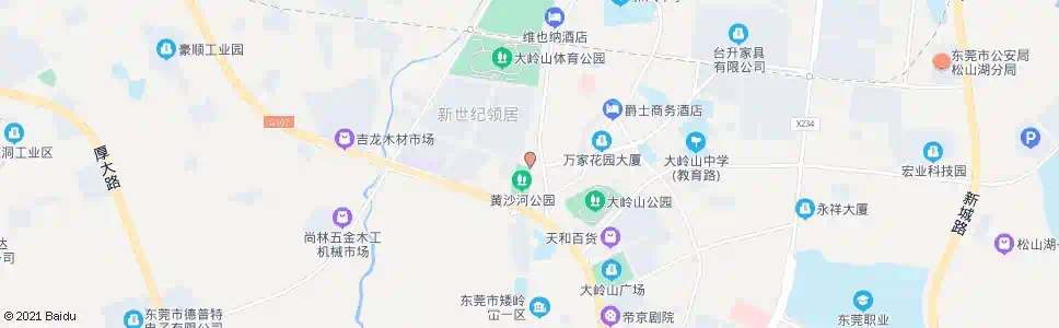 东莞领居公园_公交站地图_东莞公交_妙搜公交查询2025