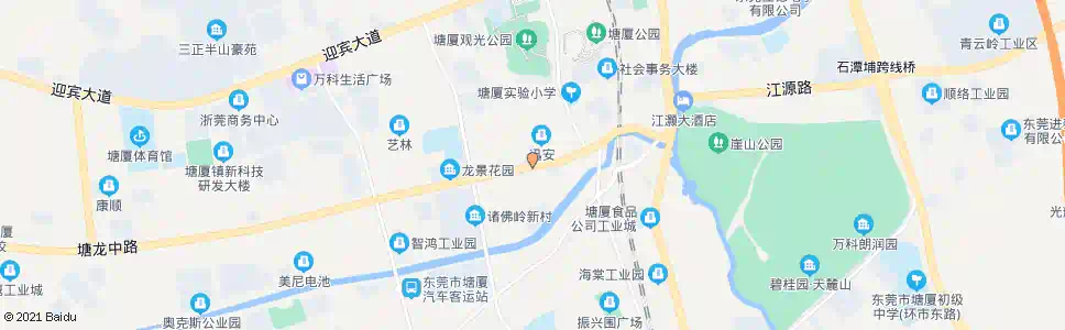 东莞塘厦社保局_公交站地图_东莞公交_妙搜公交查询2025