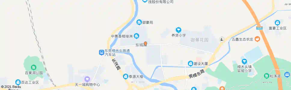 东莞香樟绿洲3_公交站地图_东莞公交_妙搜公交查询2025