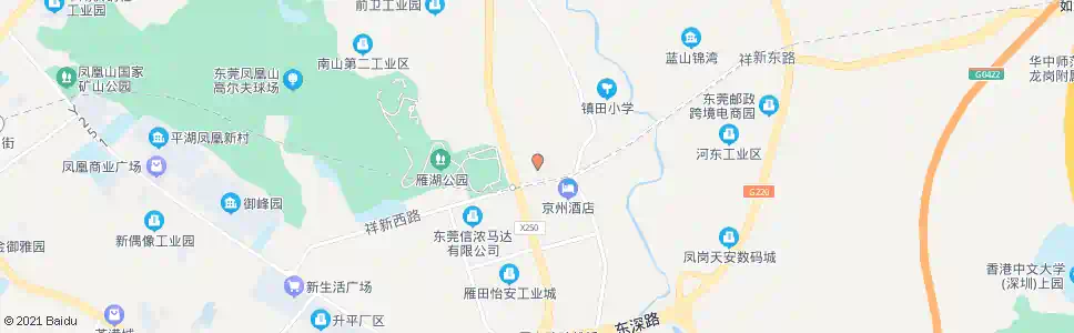 东莞雁田供电所_公交站地图_东莞公交_妙搜公交查询2025