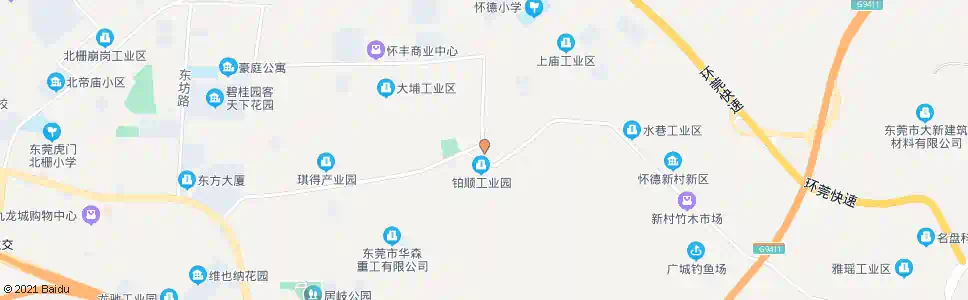 东莞怀德社区_公交站地图_东莞公交_妙搜公交查询2025