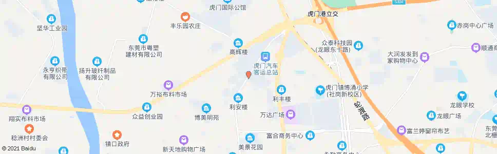 东莞布料市场_公交站地图_东莞公交_妙搜公交查询2025