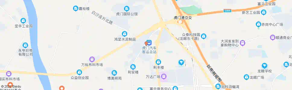 东莞虎门汽车总站_公交站地图_东莞公交_妙搜公交查询2025