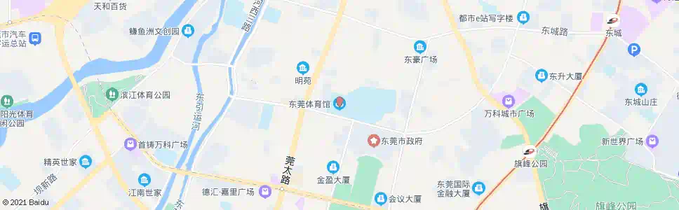 东莞体育馆_公交站地图_东莞公交_妙搜公交查询2025