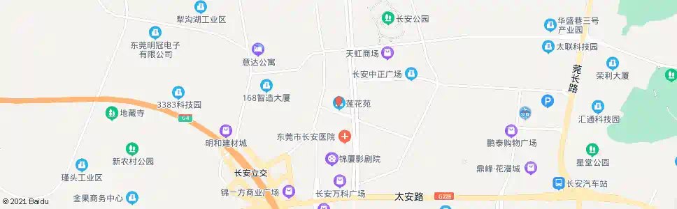 东莞咸西莲花苑_公交站地图_东莞公交_妙搜公交查询2025