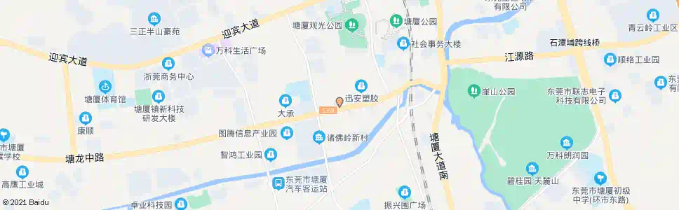 东莞农业银行(塘厦)_公交站地图_东莞公交_妙搜公交查询2025