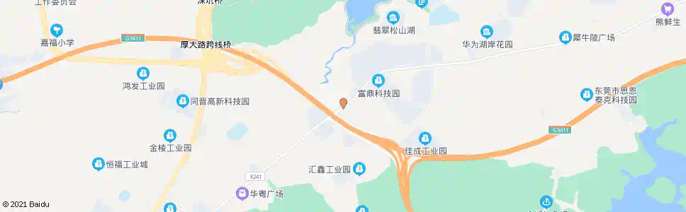 东莞杨屋第四工业区_公交站地图_东莞公交_妙搜公交查询2025
