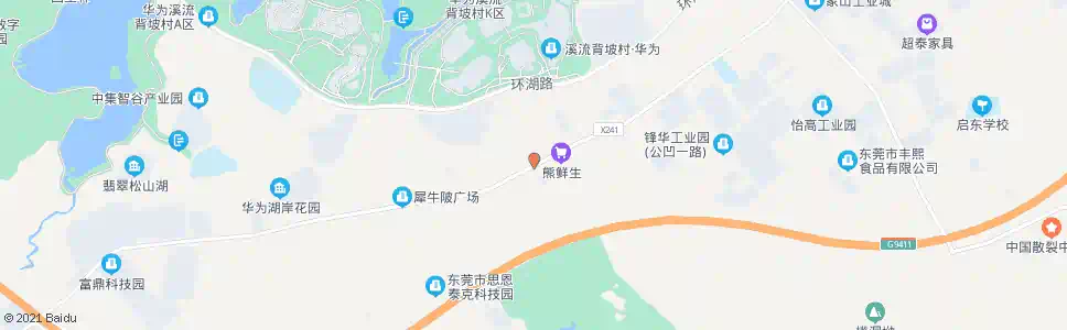 东莞犀牛陂工业区卫生站_公交站地图_东莞公交_妙搜公交查询2025