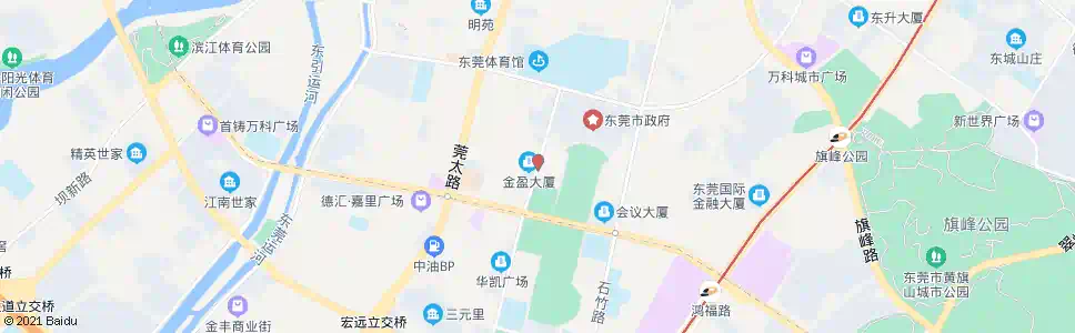 东莞行政中心西_公交站地图_东莞公交_妙搜公交查询2025