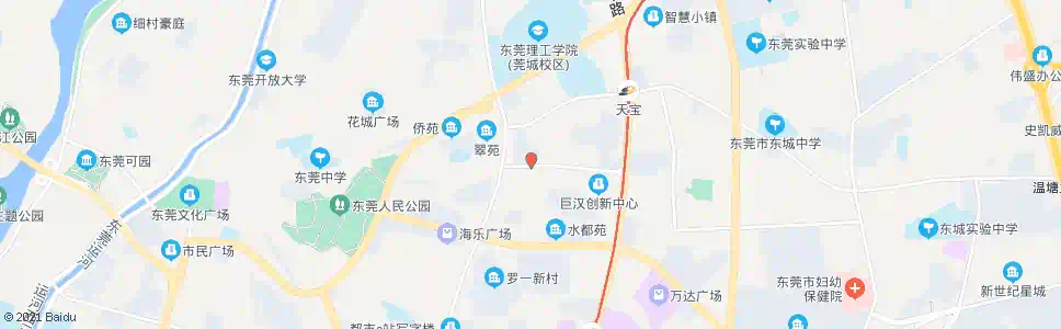 东莞万园东路西_公交站地图_东莞公交_妙搜公交查询2025