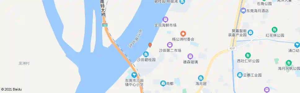 东莞泗盛泥洲渡口_公交站地图_东莞公交_妙搜公交查询2025